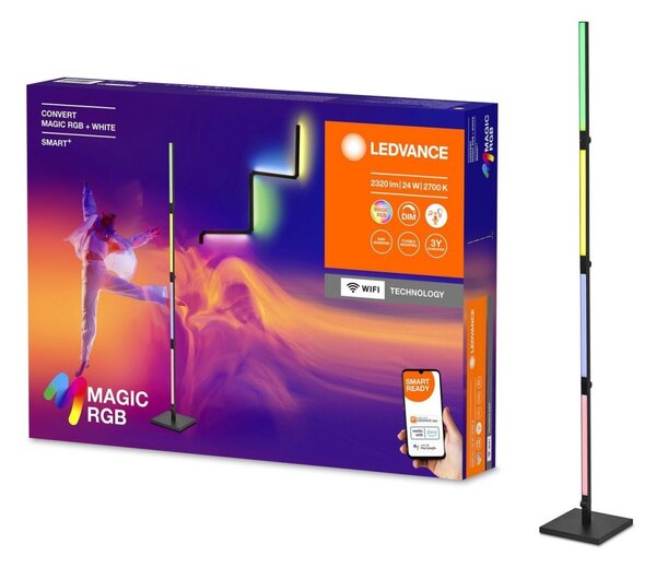 Ledvance- LED RGBW Stmievateľná stojacia lampa 2v1 SMART+ MAGIC LED/24W/230V Wi-Fi