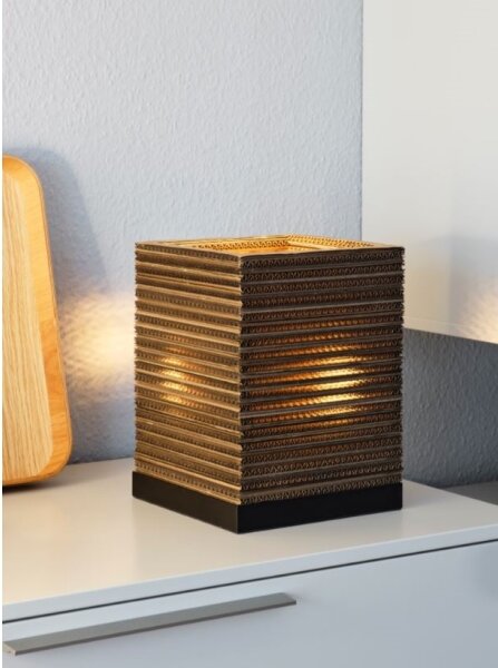 Ledvance - Stolná lampa DECOR CARDBOARD 1xE27/15W/230V 20x20 cm