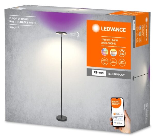 Ledvance - LED RGBW Stmievateľná stojacia lampa SMART+ FLOOR LED/24W/230V Wi-Fi