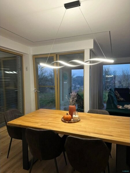 LED Luster na lanku TWIST LED/37W/230V 4000K 120 cm čierna