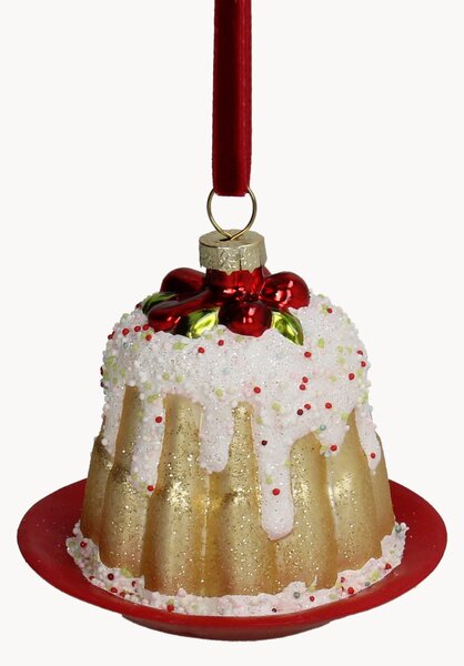 Sklenené vianočné ozdoby Christmas Pie, 2 ks