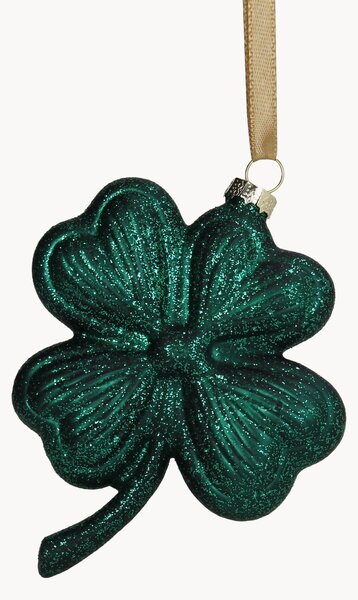 Sklenené vianočné ozdoby Four-Leaf Clover, 2 ks