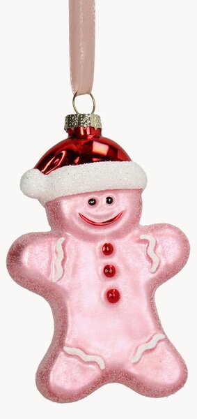 Sklenené vianočné ozdoby Gingerbread, 2 ks