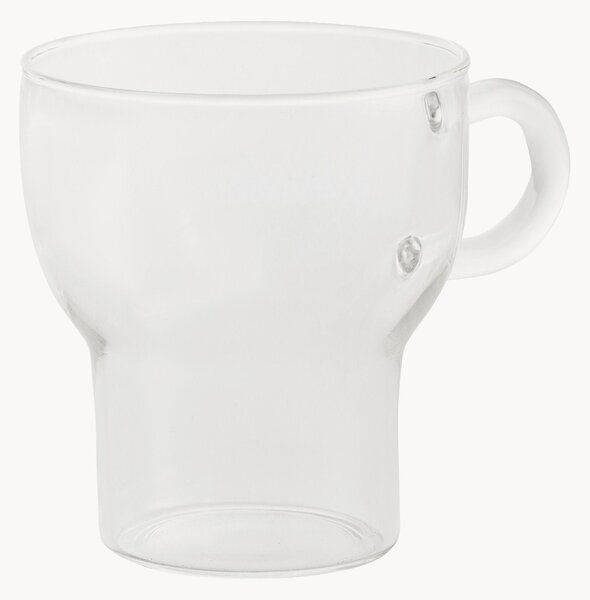 Ručne fúkané hrnčeky z borosilikátového skla Glas Mug, 2 ks