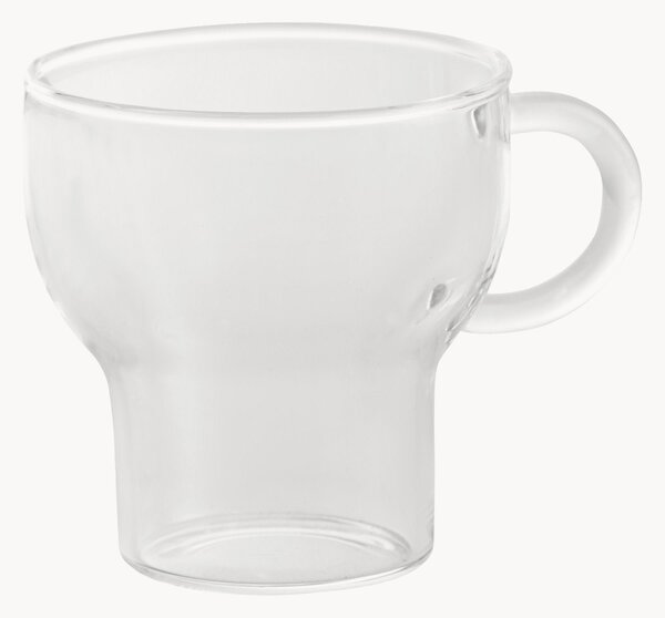 Ručne fúkané hrnčeky z borosilikátového skla Glas Mug, 2 ks
