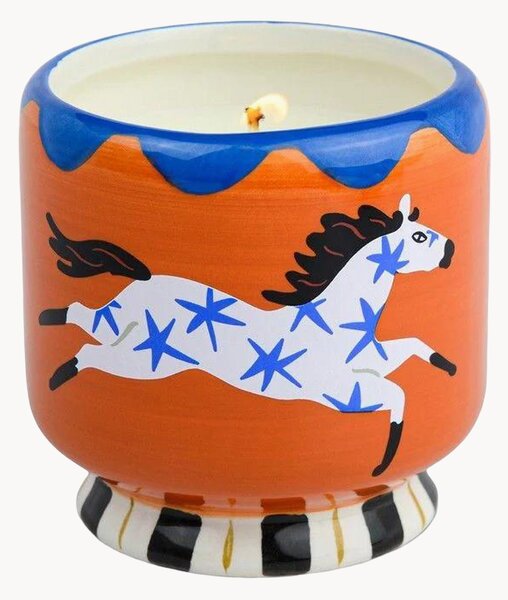 Vonná sviečka v keramickej nádobe A Dopo Horse (Sea Salt, Cotton Blossom & Amber)