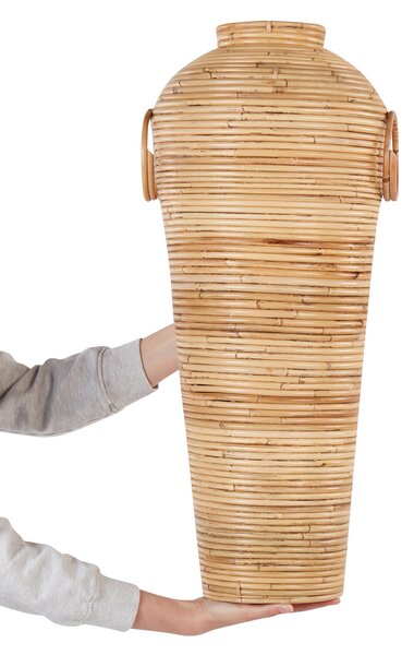 Dekoratívna váza prírodná ratanová 70 cm prírodný štýl bytový doplnok na sušené kvety boho moderný štýl doplnky