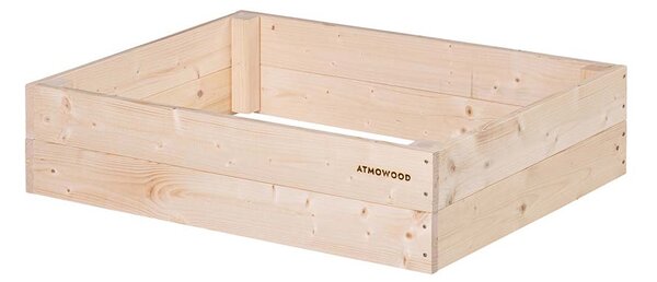 ATMOWOOD Drevený vyvýšený záhon 80 x 60 x 20 cm