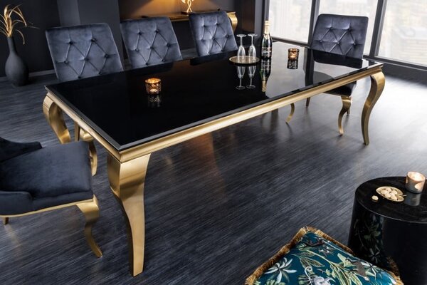 Jedálenský stôl Modern Barock 180cm čiernozlatá Opal »