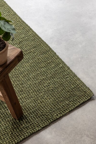 Hanse Home , Behúň Bouclé Jute 105977 Jungle Green, 80x200, zelená, chodba / predsieň