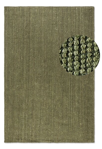 Hanse Home, Kusový koberec Bouclé Jute 105977 Jungle Green, 160x230, zelená, chodba / predsieň