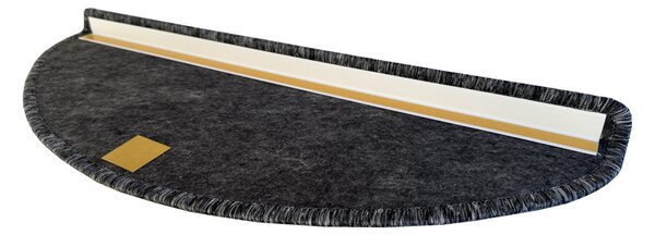 Vopi Nášľapy na schody Gandia šedý polkruh, samolepiaci - 24x65 polkruh (rozmer vrátane ohybu)