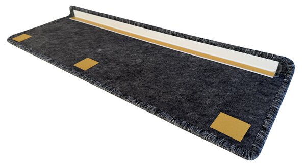 Vopi Nášľapy na schody Gandia šedý obdĺžnik, samolepiaci - 24x65 obdĺžnik (rozmer vrátane ohybu)