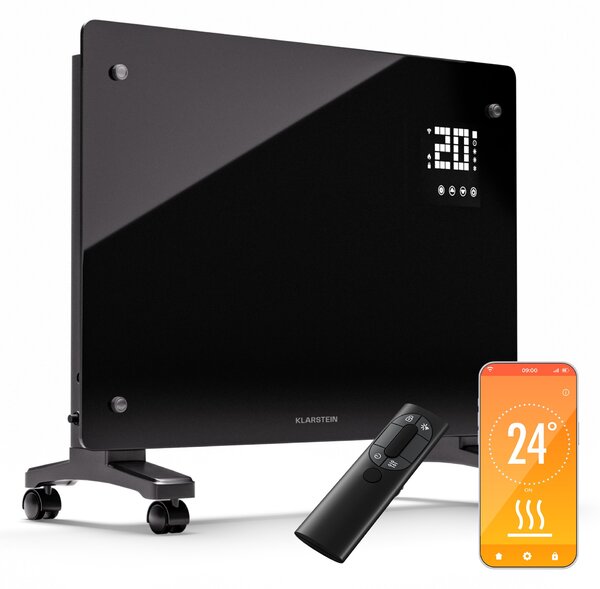 Klarstein Bornholm Smart 1500, konvekčné vykurovacie teleso, 1500W, WiFi, LED, IP24