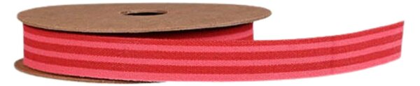 Dekoratívna stuha Red / Pink Stripes 1,2 cm – 5 m
