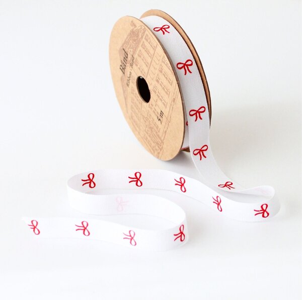 Dekoratívna stuha White / Bows – 5 m