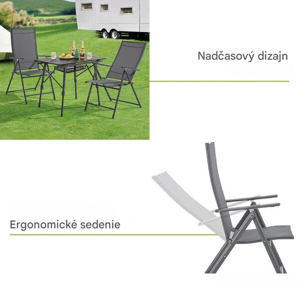 Sada 2 kresiel Calena - antracit