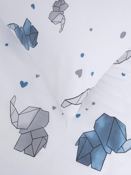 Bavlnená obliečka na vankúš Renforcé 70 × 90 cm - Slony