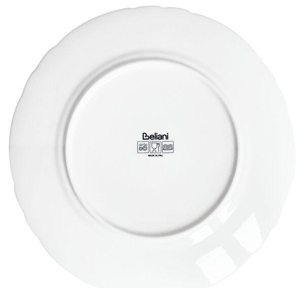 16-dielna sada jedálenského riadu biela porcelán kaolín lesklá povrchová úprava riad pre 4 osoby klasický dizajn kuchyňa jedáleň