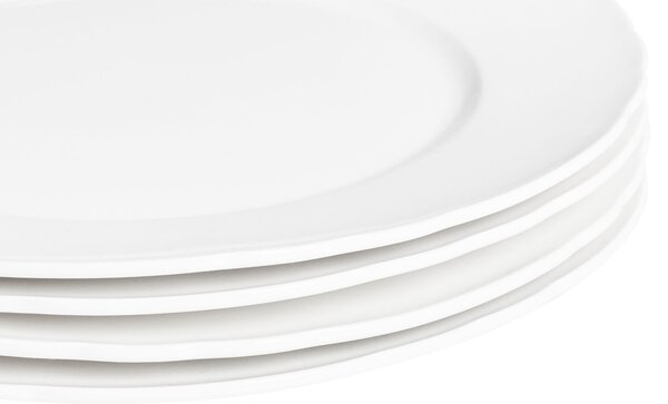 16-dielna sada jedálenského riadu biela porcelán kaolín lesklá povrchová úprava riad pre 4 osoby klasický dizajn kuchyňa jedáleň