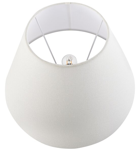 Stolná lampa biela modrá porcelánový podstavec ľanové tienidlo kvetinový vzor osvetlenie obývacia izba spálňa