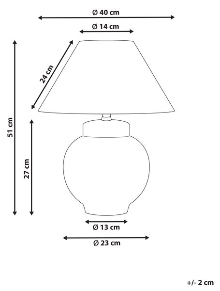 Stolná lampa biela modrá porcelánový podstavec ľanové tienidlo kvetinový vzor osvetlenie obývacia izba spálňa