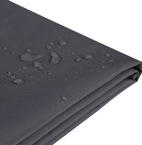 Ochranná plachta na záhradný nábytok čierna látka s PVC povlakom 185 x 105 x 75 cm kryt proti dažďu