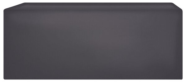 Ochranná plachta na záhradný nábytok čierna látka s PVC povlakom 255 x 180 x 70 cm kryt proti dažďu