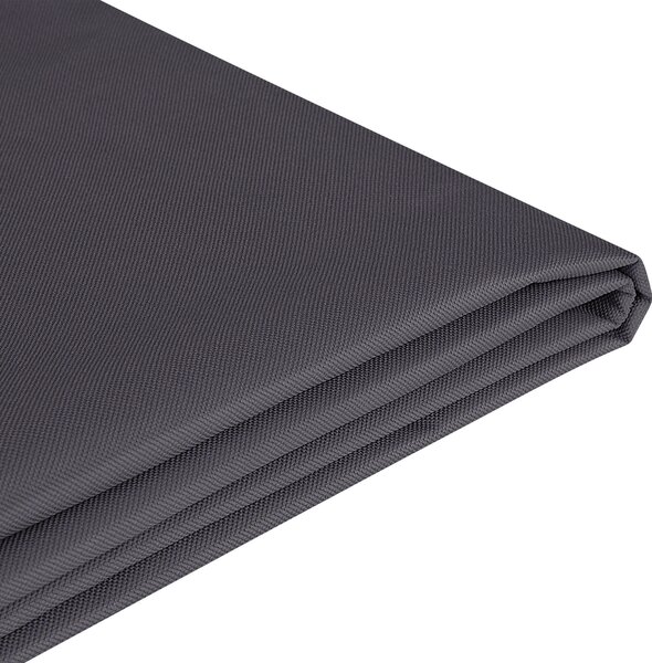 Ochranná plachta na záhradný nábytok čierna látka s PVC povlakom 255 x 180 x 70 cm kryt proti dažďu