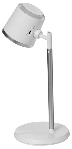 Stolná a nástenná LED lampa biela syntetický materiál 3 režimy teploty svetla so stmievačom nastaviteľná odnímateľná kancelária