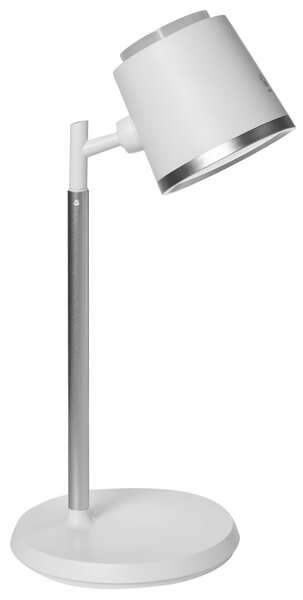 Stolná a nástenná LED lampa biela syntetický materiál 3 režimy teploty svetla so stmievačom nastaviteľná odnímateľná kancelária