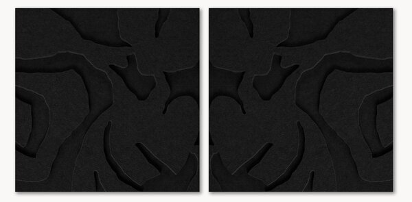 Modulárne akustické nástenné dekorácie Soft Embrace 1+2, 2 ks