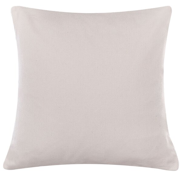 Sada 2 dekoratívnych vankúšov sivobéžová polyester bavlna 45 x 45 cm štvorcový tvar zvierací vzor motív zajaca moderný štýl doplnky