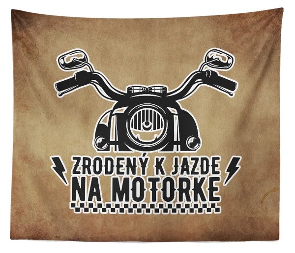 Sablio Deka Zrodený k jazde na motorke: 150x120 cm