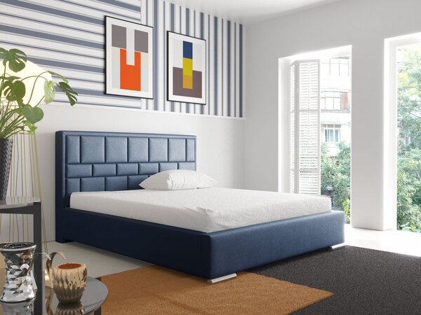 Manželská posteľ NERIA - 160x200, modrá