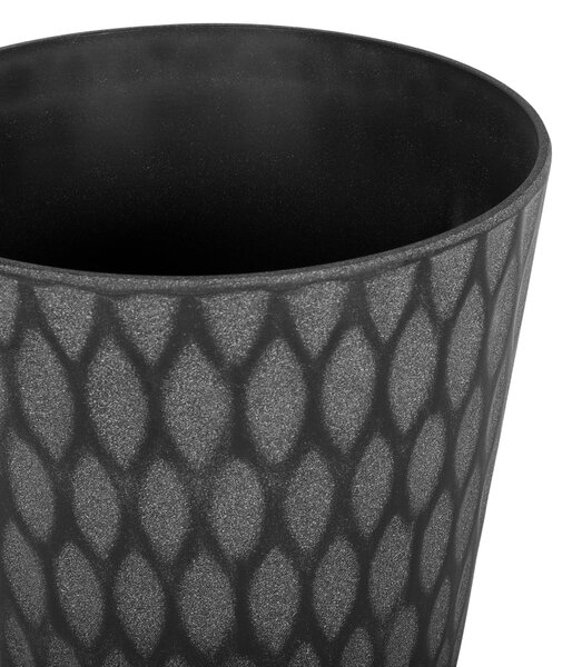 Kvetináč tmavosivý ⌀ 36 cm okrúhly moderný tradičný štýl dekorácie exteriér záhrada