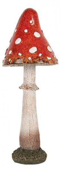 Dekorácia figúrka huba muchotrávka - Ø 9*23 cm - Clayre & Eef