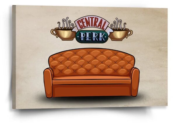 Sablio Obraz Seriál Priatelia CENTRAL PERK Gauč - 60x40 cm