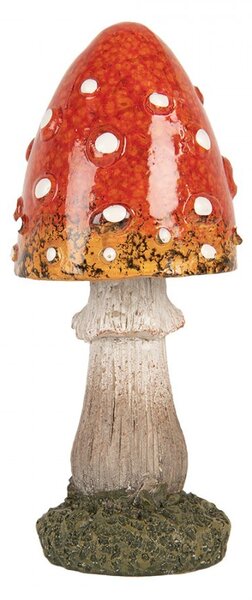 Dekorácia figúrka huba muchotrávka - Ø 5*12 cm - Clayre & Eef