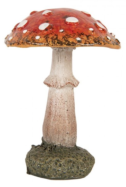 Dekorácia figúrka huba muchotrávka - Ø 9*12 cm - Clayre & Eef