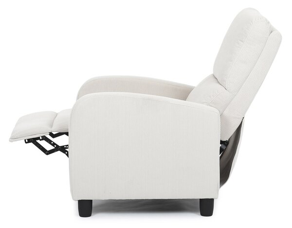 Autronic - TV a relaxační křeslo, manuální polohování push back, potah manšestrová béžová látka - TV-4011 BGE2