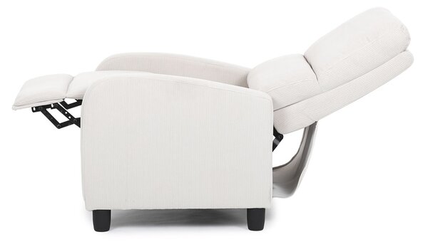 Autronic - TV a relaxační křeslo, manuální polohování push back, potah manšestrová béžová látka - TV-4011 BGE2