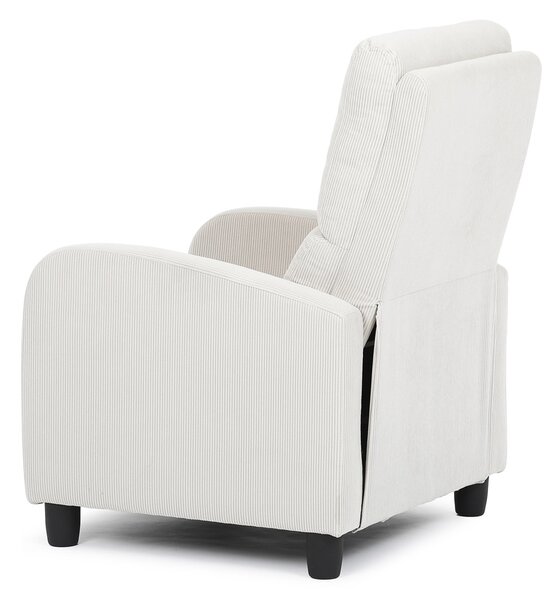 Autronic - TV a relaxační křeslo, manuální polohování push back, potah manšestrová béžová látka - TV-4011 BGE2