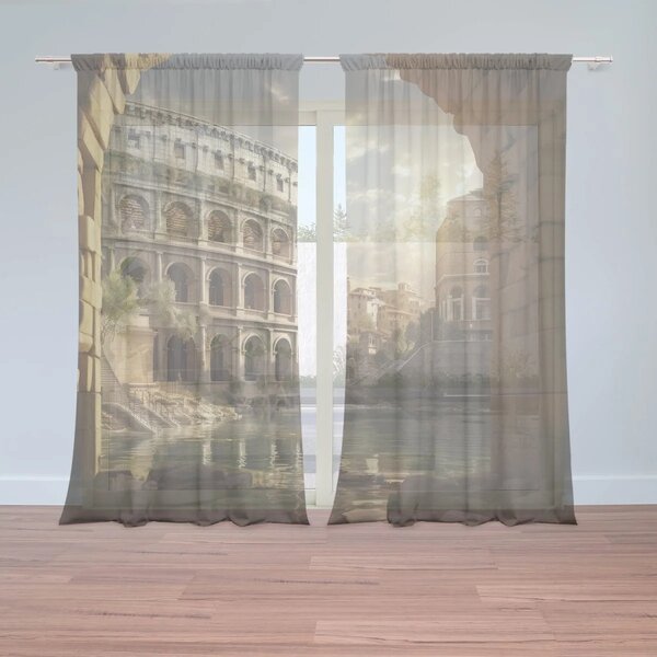 Sablio Záclony Rím Koloseum Art: 2ks 150x250cm