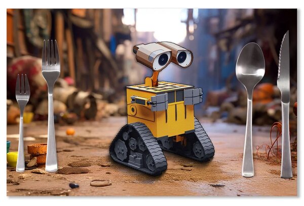 Sablio Prestieranie Wall-E robot Mesto: 40x30cm
