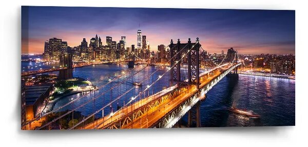 Sablio Obraz Most v New Yorku - 110x50 cm