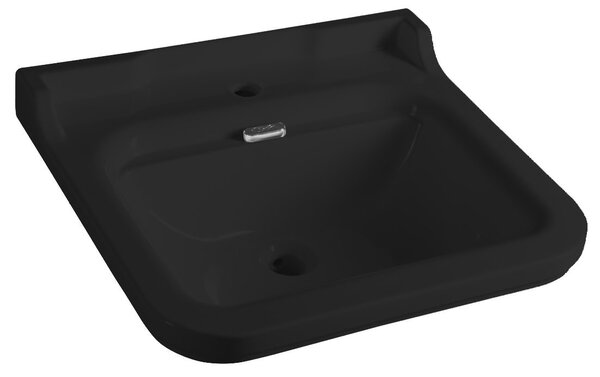 Kerasan WALDORF keramické umývadlo 60x55cm, čierna mat