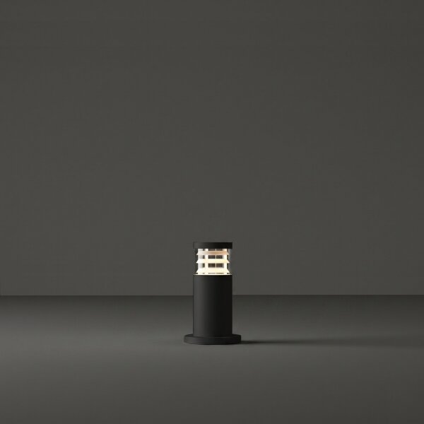 Ideal Lux - Vonkajšia lampa TRONCO 1xE27/42W/230V 25 cm IP65 čierna
