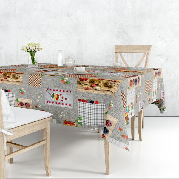 Obrus ​​PVC M-195B - Bobule - Role 140cm x 20m