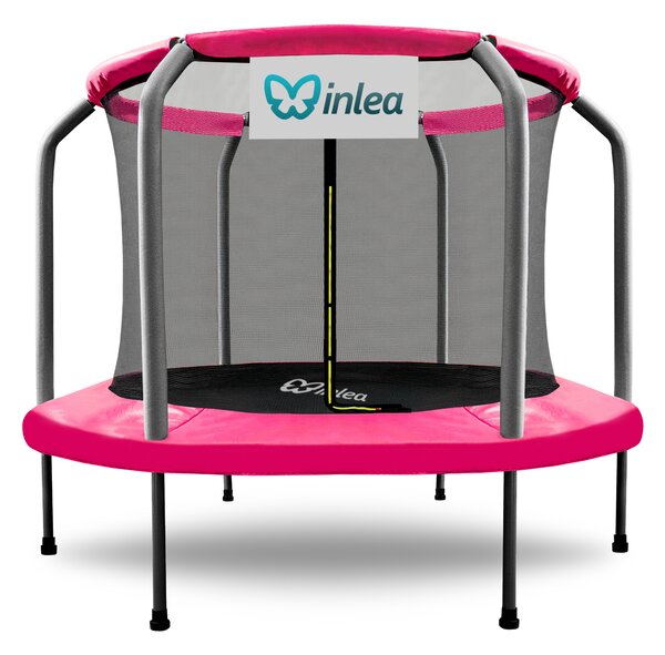 INLEA ULTIMATE Jump Trampolína 150 cm s vnútornou ochrannou sieťou - ružová